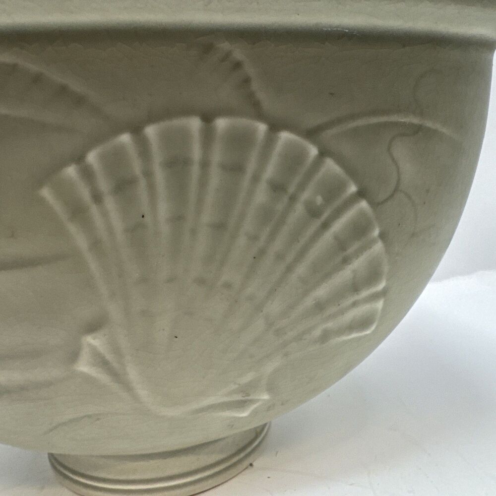 Solbjerg Vase Sea Motif Nils Thorsson Aluminia Royal Copenhagen Denmark 1930 - Picture 2 of 9